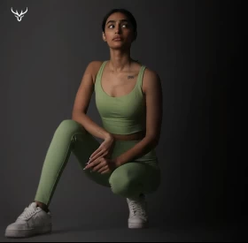 Vista Green Sport Bra